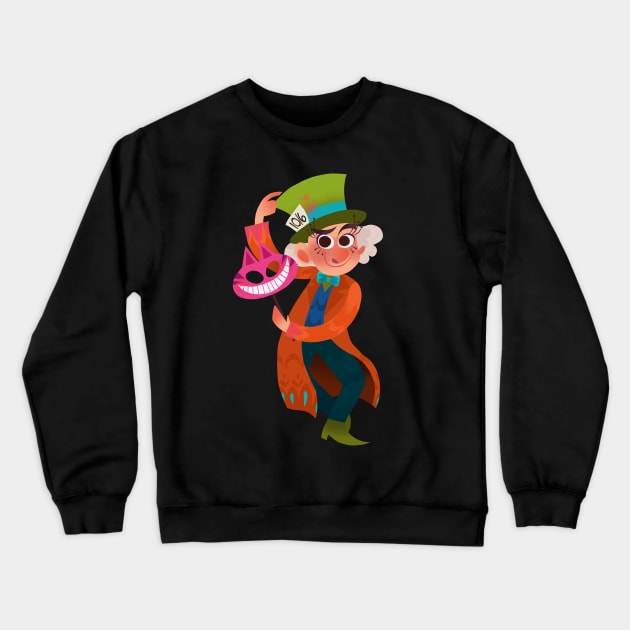 Mad Hatter Boo to You Parade Crewneck Sweatshirt by EllieMorlino